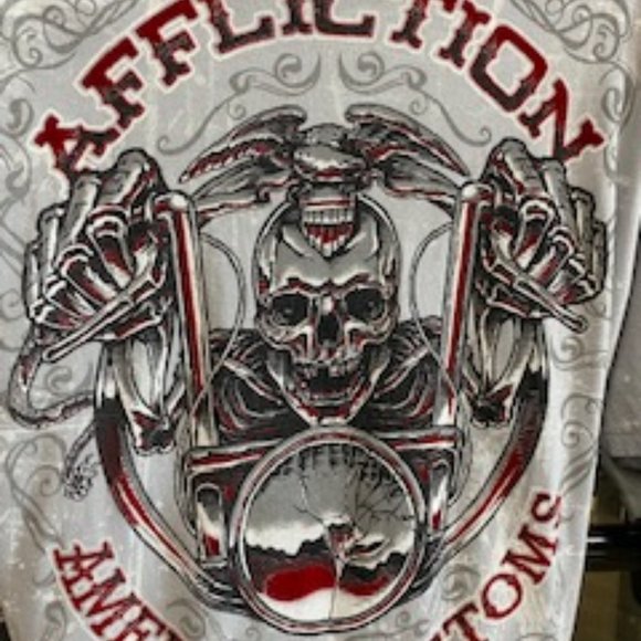 Men's 3XL Full Throttle Affliction T-shirt - Picture 2 of 2